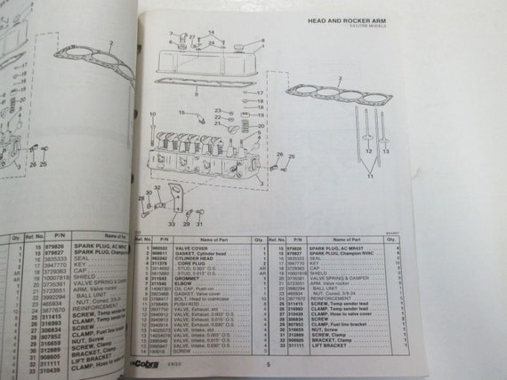 1986 Omc Cobra Stern Drives 2.5 3.0 Parts Catalog Manual Water Damage Stains Oem View 3