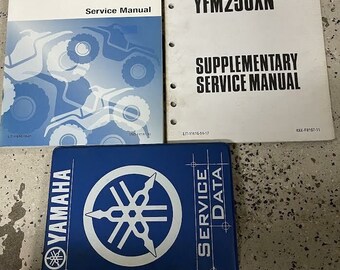2003 2004 2005 Yamaha YFM450FAR Service Repair Shop Manual Set OEM W Supplement
