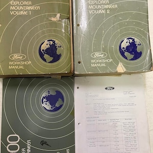 2000 Ford Explorer & Mercury Mountaineer Service Shop Repair Manual Set Ewd +