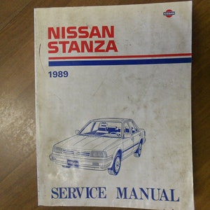 1989 Nissan Stanza Service Repair Shop Workshop Manual FACTORY