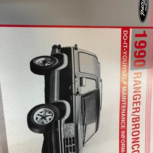 1990 Ford Ranger Bronco II Do it Yourself Maintenance Information Book OEM