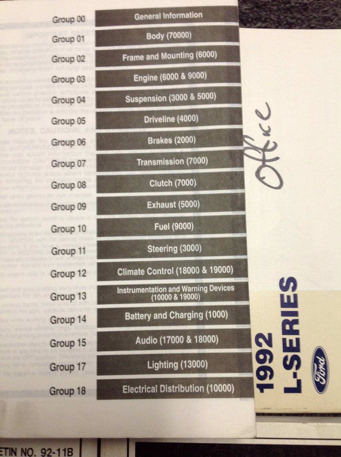 1992 Ford L Series Lseries Truck Service Shop Repair Manual Etsy