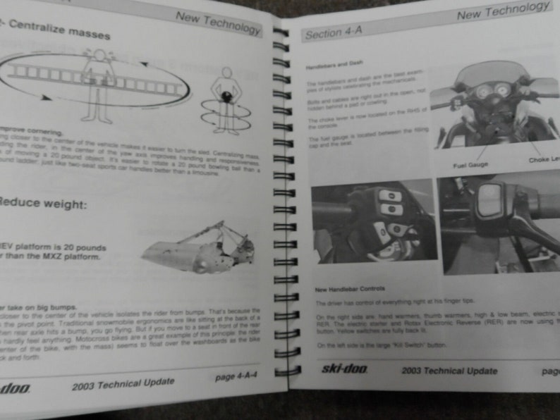 2003 Ski Doo Technical Update Book Manual Factory Dealer Ship Oem Book B/W Cover image 5