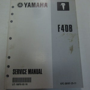 2000 Yamaha Outboards Boat F40B Service Manual Used OEM FACTORY Book ***