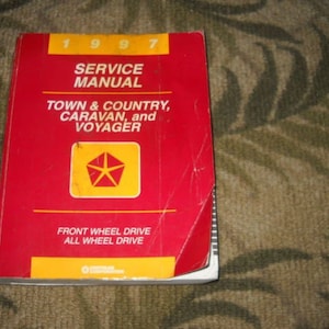 1997 Dodge Caravan Plymouth Voyager Chrysler Town & Country Service Shop Manual