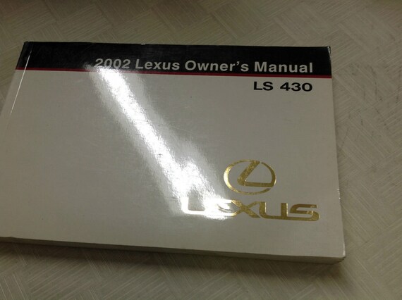 2004 LEXUS LS 430 OWNERS MANUAL visual data 5