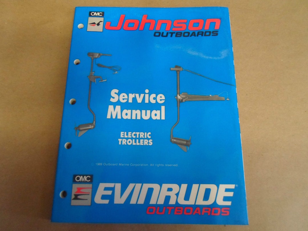 1990 Johnson Evinrude Outboards Electric Trollers Service Manual WATER