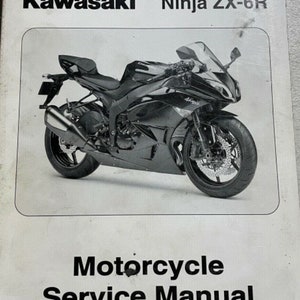 2009 Kawasaki Ninja ZX-6R Motorcycle Service Repair Shop Manual OEM 99924141701