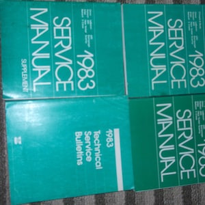 1983 Chrysler New Yorker Shop Manual de servicio de reparación Set Factory W Supp & Tech Bu