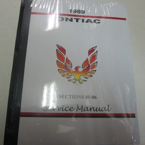 1989 Pontiac Firebird Trans Am Service Repair Workshop Shop Manual NEW