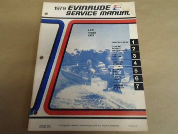 1979 Evinrude Service Shop Repair Workshop Manual… - image 1