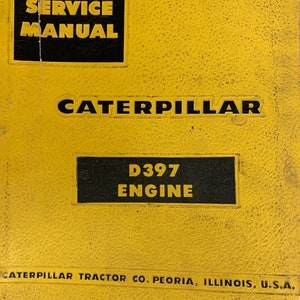 Cat Raupe D397 Motor Service Reparatur Werkstatt Handbuch 41B1-Up 42B1-Up Oem