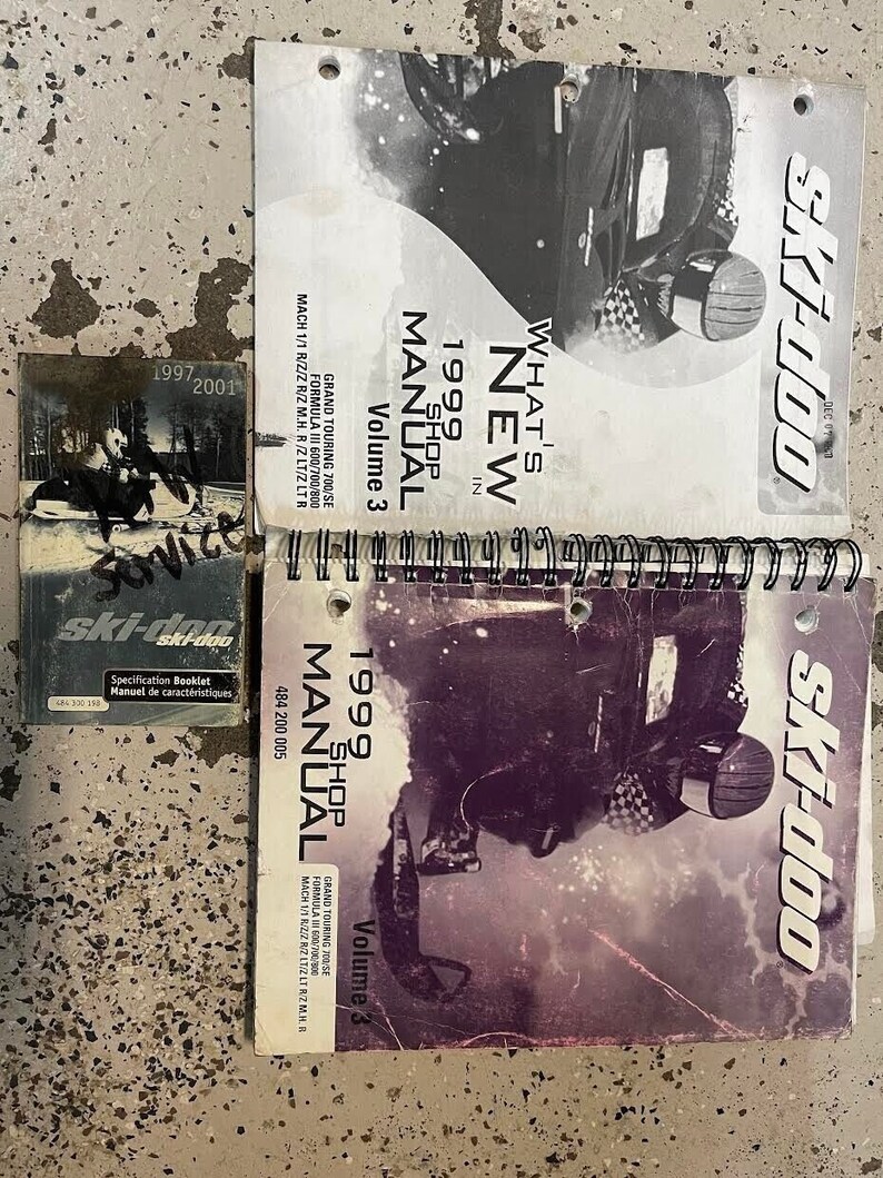 1999 Ski Doo Grand Touring 700/SE Formula III Mach Service Shop Manual Set OEM image 5