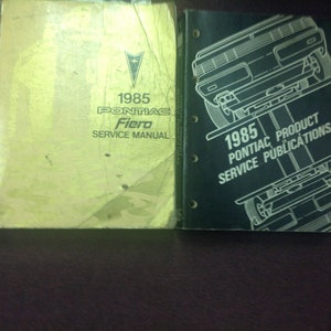 1985 Pontiac Fiero Service Shop Repair Manual Set W Product Bulletins Book Oem