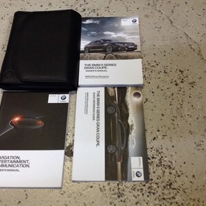 2015 BMW 6 Series Gran Coupe 640i / 650i / xDrive Owner Owners Operators Manual