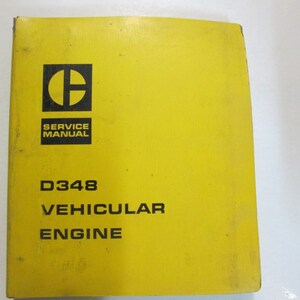 Raupe D348 Fahrzeugmotor Werkstatt Reparaturanleitung BINDER CAT D348 x