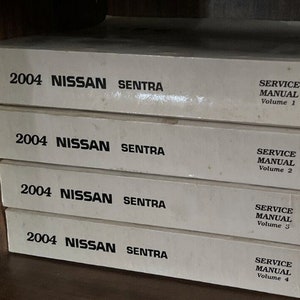 2004 Nissan Sentra Service Repair Shop Workshop Manual Set OEM