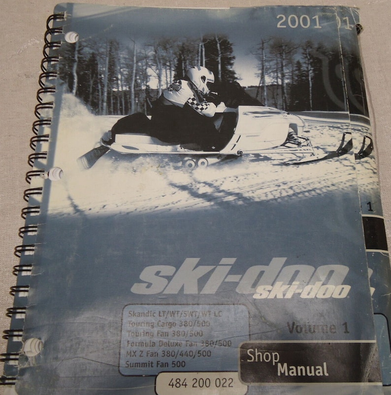 2001 Ski Doo Skandic Touring Formula MX Z Summit Service Manual OEM 484200022 image 1