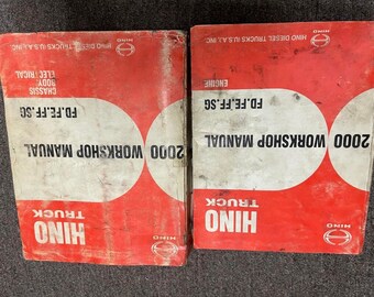 2000 Hino Truck Fd Fe Ff Sg Werkstatt Service Reparatur Werkstatt Handbuch Set Worn Oem