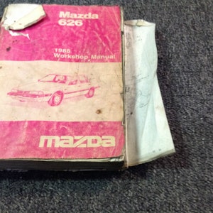 1986 Mazda 626 Workshop Service Repair Shop Manual OEM Ripped Cover Loose Pages