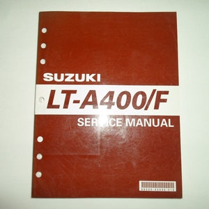 2002 Suzuki Lt-A400/F Service Repair Manual OEM 99500-43040-01E