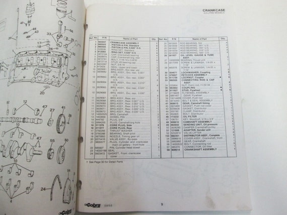 1986 Omc Cobra Stern Drives 2.5 3.0 Parts Catalog Manual Water Damage Stains Oem View 5