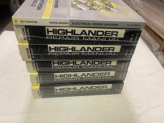2021 Toyota Highlander Owners Manual Original - gas models 2021 Toyota Highlander Owners Manual Original - gas models