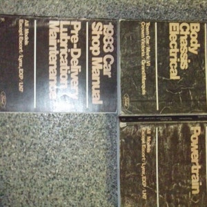 1983 Lincoln Mark Vi Service Shop Repair Manual Set Oem 3 Volume Set Huge