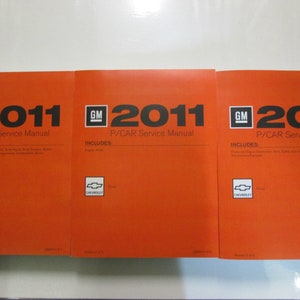 2011 Chevrolet Chevy Cruze Service Shop Workshop Repair Manual Set Oem Gm