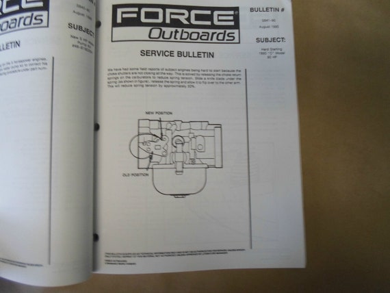 1990-1994 Force Outboards Service Bulletin Collec… - image 7