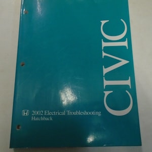 Schemat instalacji elektrycznej Hondy Civic Hatchback Hatch Back z 2002 r. Instrukcja serwisowa