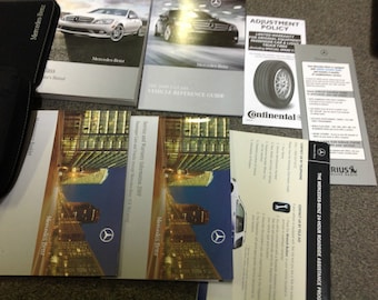 2009 Mercedes Benz C Class C 300 C 350 C63 Models Owners Manual Set Kit W Case