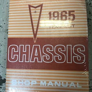 1965 Pontiac Tempest Custom LeMans GTO Chassis Repair Service Shop Manual New