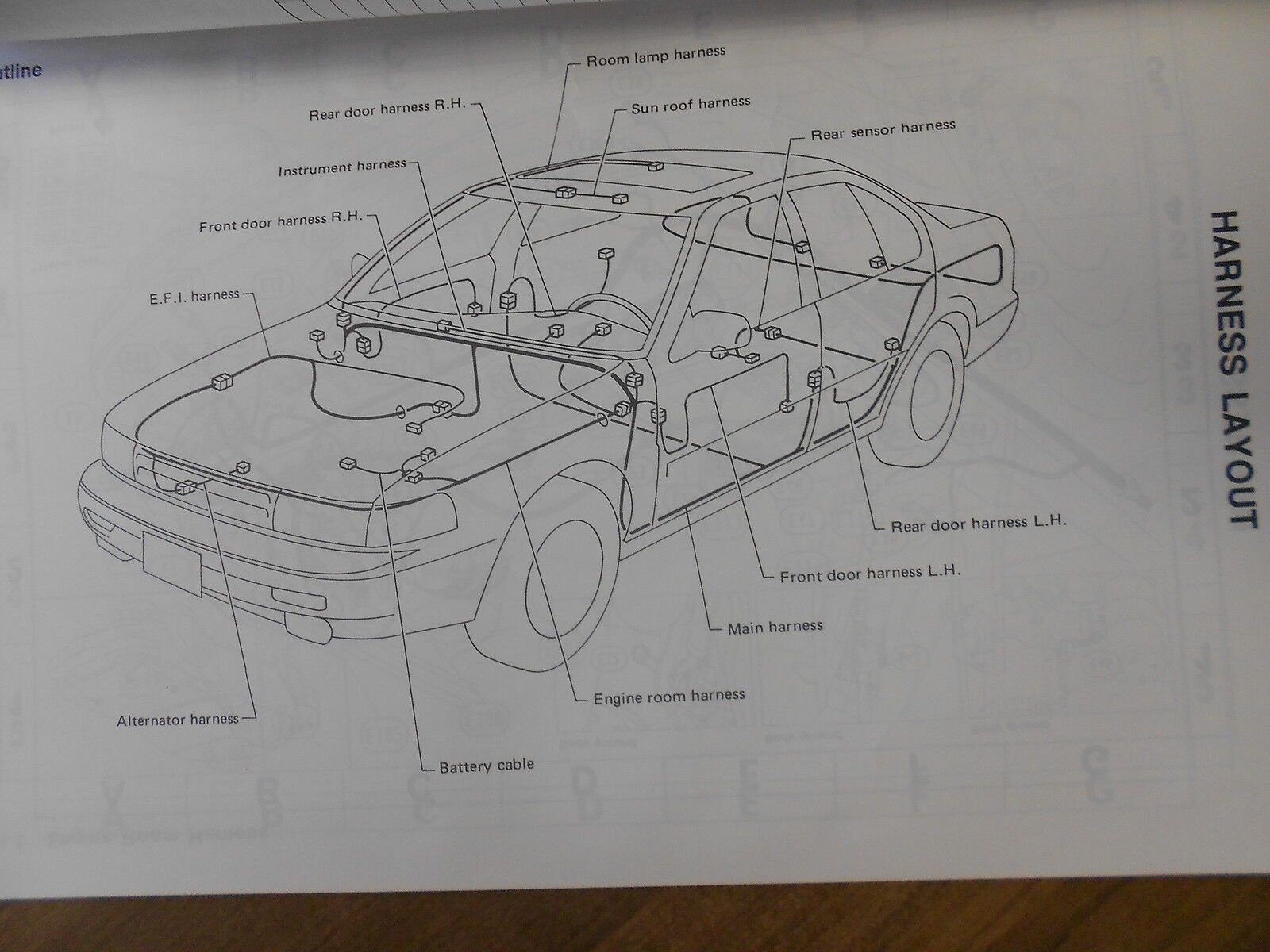 1991 Nissan Maxima Electrical Wiring Diagram Troubleshooting Manual EWD