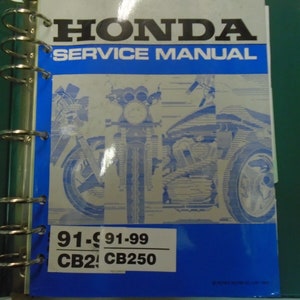 1991 1992 1993 1994 1995 1997 1998 1999 Honda CB250 Service Repair Manual ***