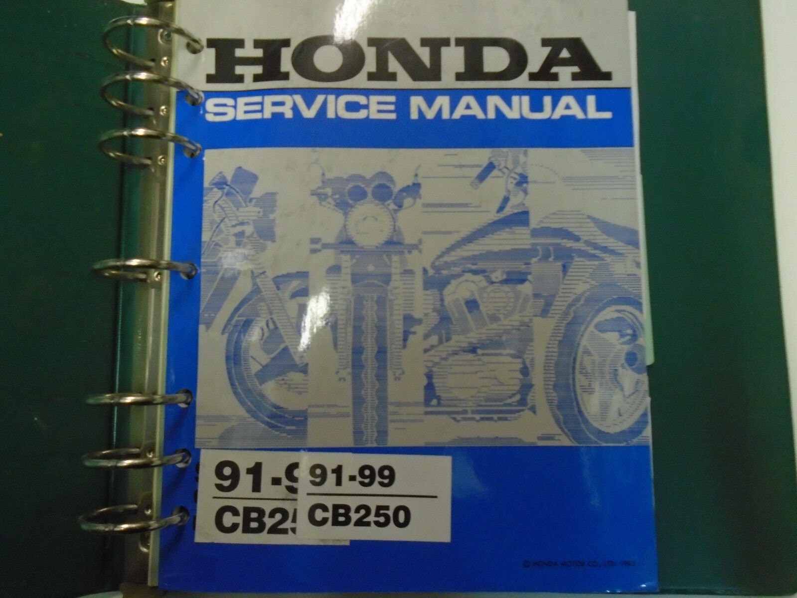 1991 1992 1993 1994 1995 1997 1998 1999 Honda CB250 Service Repair Manual ***