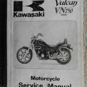 1985 1990 1993 94 1996 Kawasaki Vulcan VN750 Twin Service Reparatiewerkplaats Handleiding OEM