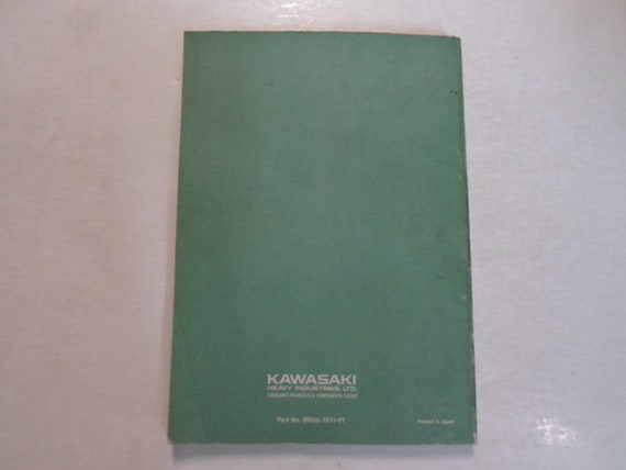 1986 1987 Kawasaki Service Specifications Handboo… - image 5