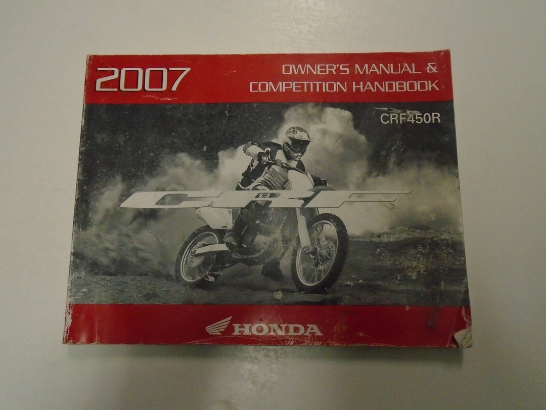 HONDA CRF450R Repair Manual 2007-2008