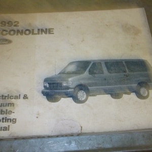 1992 Ford Van Econoline E Series Electrical Troubleshooting Service Shop Manual