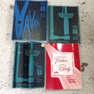 1971 Pontiac Firebird Trans AM GTO Service Shop Repair Manual Set W Body + Supp
