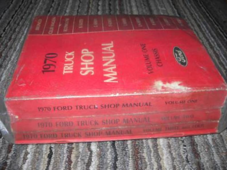 1970 Ford Truck Bronco Fseries Service Shop Repair Manual Set FACTORY