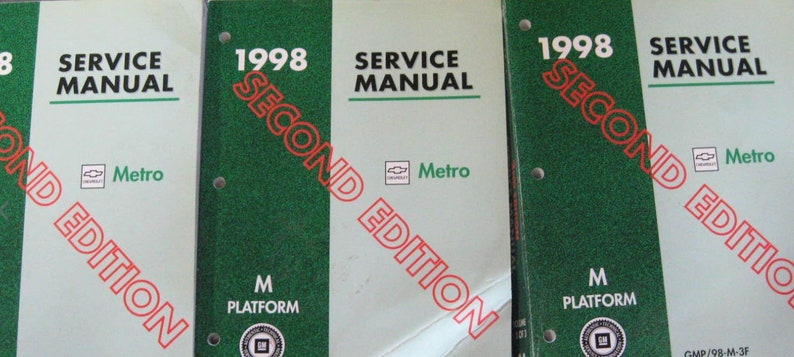 1998 Chevy Geo Metro Service Shop Repair Manual Set Factory Oem 1998 ...