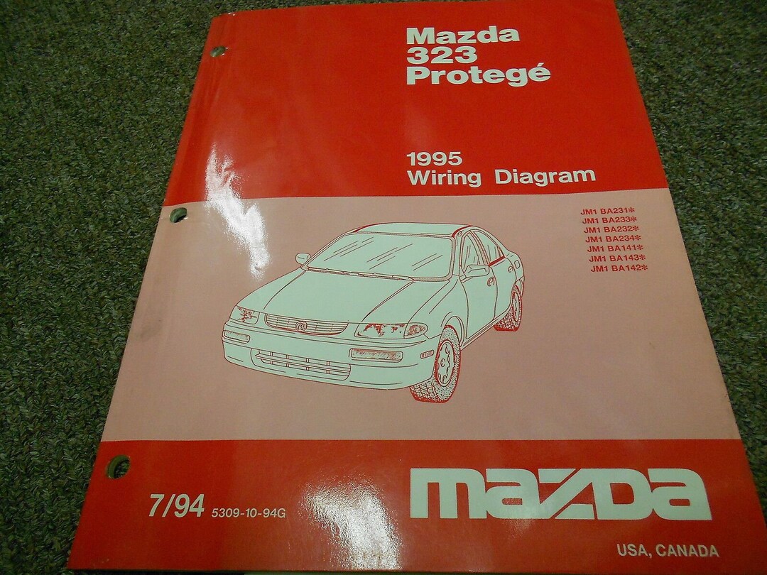 1995 Mazda 323 Protege Electrical Wiring Service Repair Shop Etsy