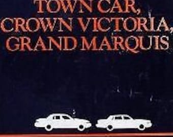 Ford Crown Victoria Lincoln Town Car 1995 Grand Marquis Service Shop Manual W