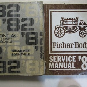 1982 Pontiac Grand Prix Bonneville Service Shop Repair Manual Set OEM DAMAGE