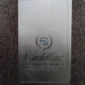 1982 Cadillac Owners Owner Manual Instructions Booklet Factory Oem Book Rare 82