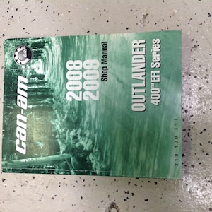 2008 2009 Can Am Can-Am Outlander 400 Efi Series Service Shop Manual Oem Book