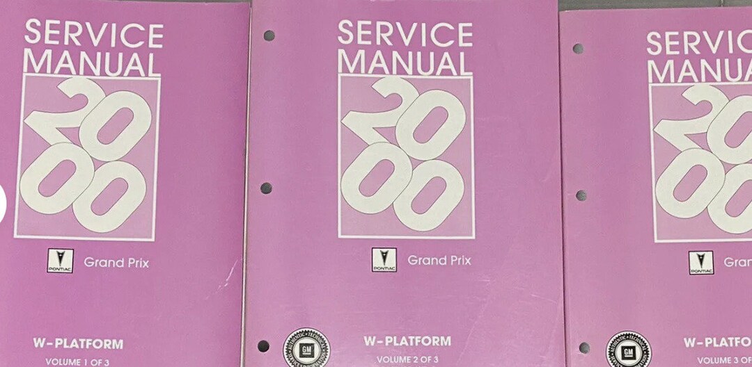 2000 Pontiac Grand Prix Service Shop Repair Manual Set FACTORY