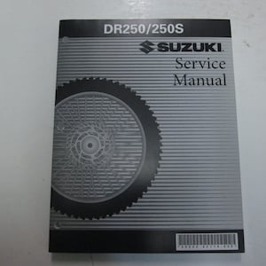 1992 1993 1994 1995 Suzuki DR250/250S Service Repair Workshop Manual FACTORY NEW